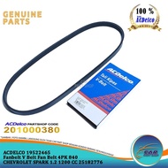 Fanbelt V Belt Fan Belt 4PK 840 CHEVROLET SPARK 1.2 1200 CC 25182776 4PK840 Ac Delco