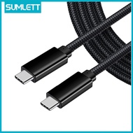 Sumlett USB C to USB C Cable,USB 3.1 Gen 2 Type C Fast Charging (5A) Cable Supports PD 100W/10Gbps/4K 60Hz Video Output for Monitor Laptop Phone and Tablet