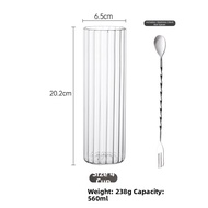 Japanese Straight Highball Long Drink Glass