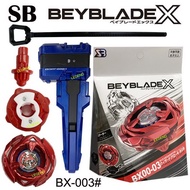 Mainan Gasing SB Beyblade X BX-003 Red Wizardarrow 4-80B XTREME Gear Sports Starter With Launcher S3