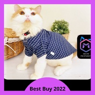 Baju Raya Kucing Jantan 2022 Gemuk Pakaian Haiwan Boy Shirt Cute Cat Clothes 宠物狗狗猫咪博美小型犬服饰