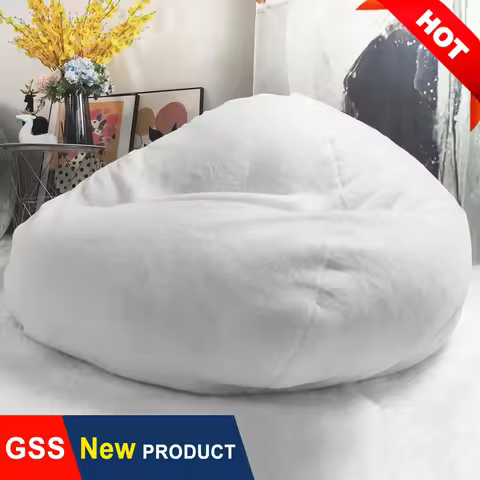 Factory Advanced Custom Empty Big Bean Bag Sofa Slipcover No Filler Giant Washable Fluffy Fur Beanba