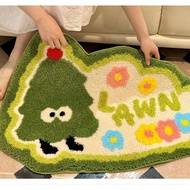 Cute Little Tree Carpet Bathroom Bedroom Bedside Blanket ins Cute Flocking Mat Carpet Children's Car