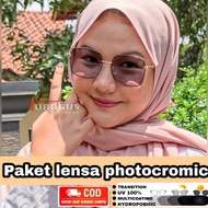 Kacamata Wanita 9691 Lensa Photocromic Antiradiasi