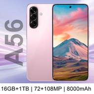 New Product A56 Smartphone 4G/5G Network 6.7-inch Large Screen Memory 16GB+1TB Android 14.0 Dual SIM
