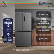 Electrolux EQE4900A-B Fridge 496L French Door Refrigerator Inverter QuickFreeze QuickChill EQE4900AB