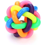 Pet Toy Ball, Colorful Woven Ball, Rainbow Bell Ball, Rainbow Ball, Cat and Dog Toy Ball, Pet Toy Do