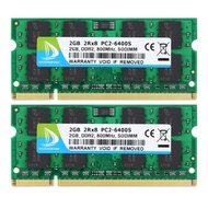 DUOMEIQI 4GB (2X 2GB) 2RX8 PC2-6300 PC2-6400 PC2-6400S DDR2 800MHz CL6 200 Pin 1.8v SODIMM Notebook 