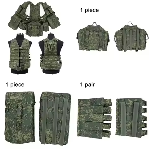 6sh117 Gen3 Tactical Vest EMR Camouflage MOLLE System Training Vest with Pouches Full Set Protective