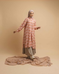 Nadjani - Dress Moire - Peach (Raya Series 2024)