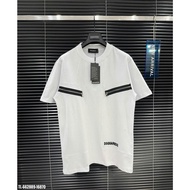 🔥Hot🔥Áo Thun Hè Khóa Ngực DSQ 040 phối 2 khóa thêu chữ thiết kế hot trend Nam nữ New 2025