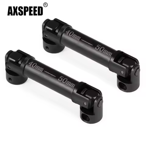 AXSPEED 2Pcs Steel Transmission Drive Shaft Joint for FMS FCX24 Power Wagon RTR Smasher V2 Chevrolet