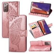 Flip Case Samsung Galaxy A11 A21 A21S A31 A51 A71 A01 Wallet Cases Butterfly Embossed PU Leather Card Holder Kickstand Phone Cover