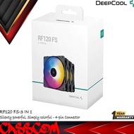 Newest - Deepcool RF 120 FS RF120FS 3in1 - 12cm Fixed RGB LED Fan Plus Fan Hub