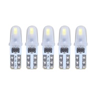 SENSET 5Pcs LED T5 3014 2SMD ไฟแดชบอร์ด ไฟรถยนต์ ไฟเกียร์ หลอดไฟเลี้ยว