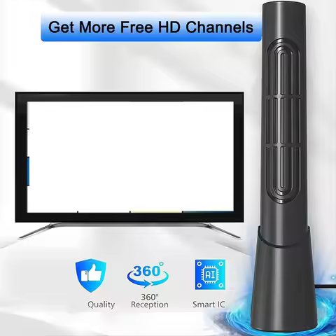 Indoor TV Antenna with Amplifier 46-862M Long Range 7000 4K 1080P Digital HD Signal Booster DVBT2 AT