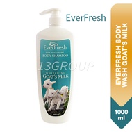 EverFresh Goat's Milk Body Wash Shampoo Whitening Deep Moisturising, 1000ml