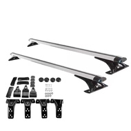 2 PCS Universal 120cm แร็คหลังคารถบาร์ข้ามสำหรับกระเป๋าเดินทาง Carrier Bike Rack Cargo Basket  บาร์ห