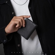 Reven Asoka Men's Genuine Cowhide Folding Wallet, Fashion, Men's Man Leather Wallet, Stylish, Cool