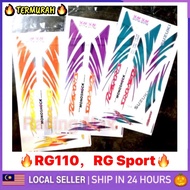 Suzuki RGS RG Sport 110 RG110 RG / RU (2) Body Sticker Stripe Strike Stiker Green Purple Red RGSport COVERSET COVER SET