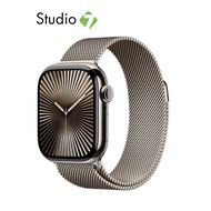 Apple Watch Series 10 GPS + Cellular 42mm Titanium Case with Milanese Loop by Studio 7