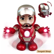 ตุ๊กตาไอร่อนแมน เต้นได้ มีไฟ มีเสียง เปิดหน้ากากได้ Iron Man Dance Hero