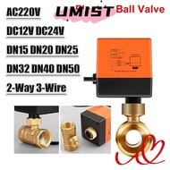 UMISTYDREAMC9 1Pcs Electric Ball Valve, Three-Wire Two-control 2-Way Solenoid Valve, 1/2" 3/4" 1" DN