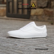 [2hand] Vans OLD SKOOL LEATHER Sneakers In OLD Style Authentic In WHITE