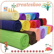 GREATESKOO Crepe Paper, DIY Handmade flowers Flower Wrapping Bouquet Paper,  Thickened wrinkled paper Production material paper Packing Material