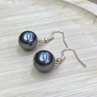 Handmade Black Pearl Pink Pearl 14k Gold Rose Gold Plated Earring