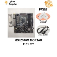 【USED】 MSI Z370M MORTAR Motherboard | Z370 | LGA 1151 | 8th, 9th Gen Intel | mATX Micro ATX