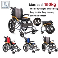 Foldable Wheelchair for Push Self-propelled Lightweight Portable Easy to Use with 16”rear Wheels Wheelchair Wheelchairs d12