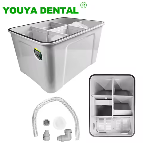 Dental Lab Gypsum Filter Stone Plaster Powder Trap Filter Gypsum Sedimentat Tank Box Of Cleaning Tab