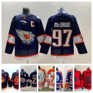 Nhl hockey Jersey hockey Jersey Jersey Oilersey oilers 97 McDAVID KANE DRAISAITL Reverse hockey Jersey