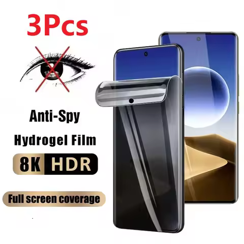 3Pcs Privacy Hydrogel Film For Samsung Galaxy A51 A52 A52S A53 A54 A55 A56 Screen Protector Can Be U