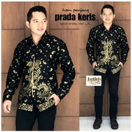 AZ Baju Tshirt BATIK LENGAN PANJANG SHIRT LONG SLEEVE BATIK ASLI BATIK JAWA BATIK MODERN BATIK INDON