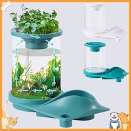 [Vip]High Transparency Waterfall Outlet Big Filter Desktop Fish Tank with Storage Holder Creative Ecological Landscape Small Aquarium Tank Fish Pond Supplies
