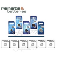 RENATA BATTERIES / WATCH BATTERIES 315/ 317/ 321/ 329/ 362/ 364/ 371/ 373/ 377/ 379/ 390/ 394/ 395/ 