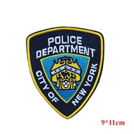 Custom Patches Outdoor Backpack Velcro Embroidery American NYPD Patches Armband Badge