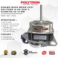 PWM 9357 | DINAMO WASH MESIN CUCI POLYTRON 2 TABUNG 9 KG KAKI 3 DIAMETER AS 10 MM