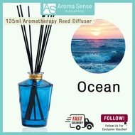 Aroma Sense Ocean Aromatherapy Reed Diffuser (135ml), use for Aromatherapy - Spa - Home - Kitchen -