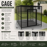 sangkar anjing kucing / dog cage cat cage. sangkar besar / kandang besar / sangkar besi