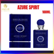Anfar London Azure Spirit 100ML Parfum Seri De Velvet Edisi Unik untuk Pria dan Wanita Aroma Menawan