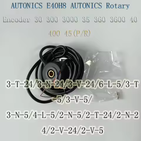 AUTONICS E40H8 Rotary Encoder 30 300 3000 35 360 3600 40 400 45(P/R)3-T-24/3-N-24/3-V-24/6-L-5/3-T-5