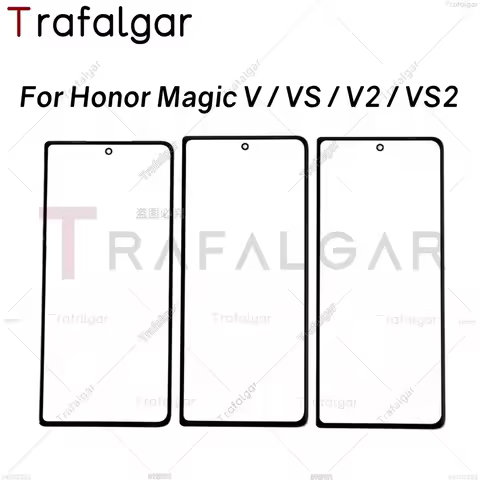 Front Screen Glass For HONOR Magic V V2 VS VS2 Outer Glass Lens+OCA Optically Clear Adhesive Replace