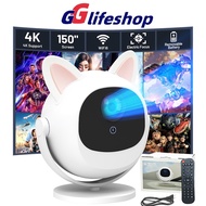 BL360 Full HD Mini Projector, high brightness, wifi connection, bluetooth, compact 360 Degree rotati