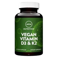 MRM Vitamin D3 & K2 2500iu MRM D3+ K2 60 Vegan Capsules, EXP 02/2029