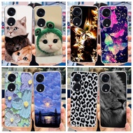 Soft Case OPPO Reno8 T 2023 Casing Fashion Butterfly Cartoon Phone Back Cover OPPO Reno 8T 4G 5G Transparent Bumper