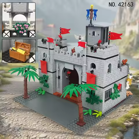 MOC Medieval Red Scorpion Castle Knight Military Model Building Kits Sets Blocks Mini Action Figures