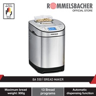 Rommelsbacher BA 550 Bread Maker with Automatic Ingredient Dispenser 2 Year Warranty